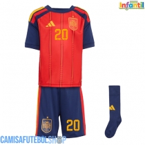 Camisa de time de futebol Espanha Pedri Gonzalez #20 Replicas 1º Equipamento Infantil Mundo 2026 Manga Curta (+ Calças curtas)